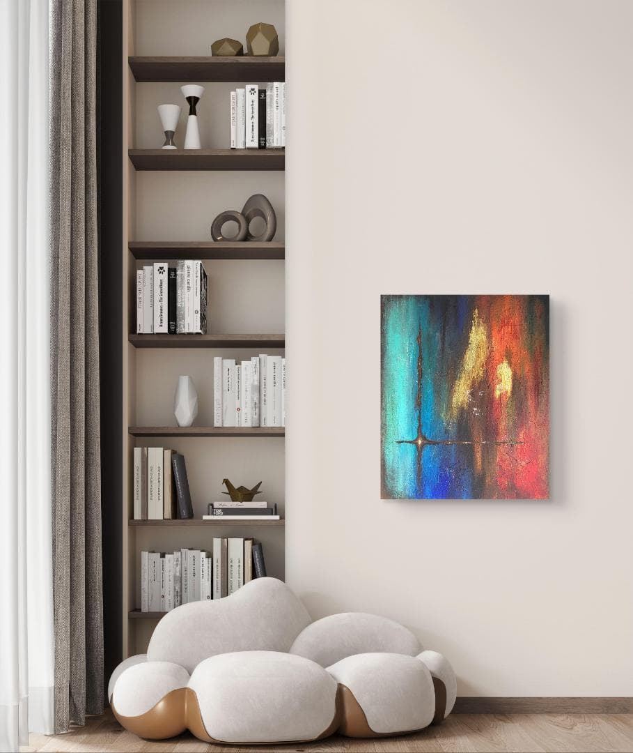 絶対零度/ 抽象画 キャンバス 73×61㎝ F20 モダンアート 原画1点のみ