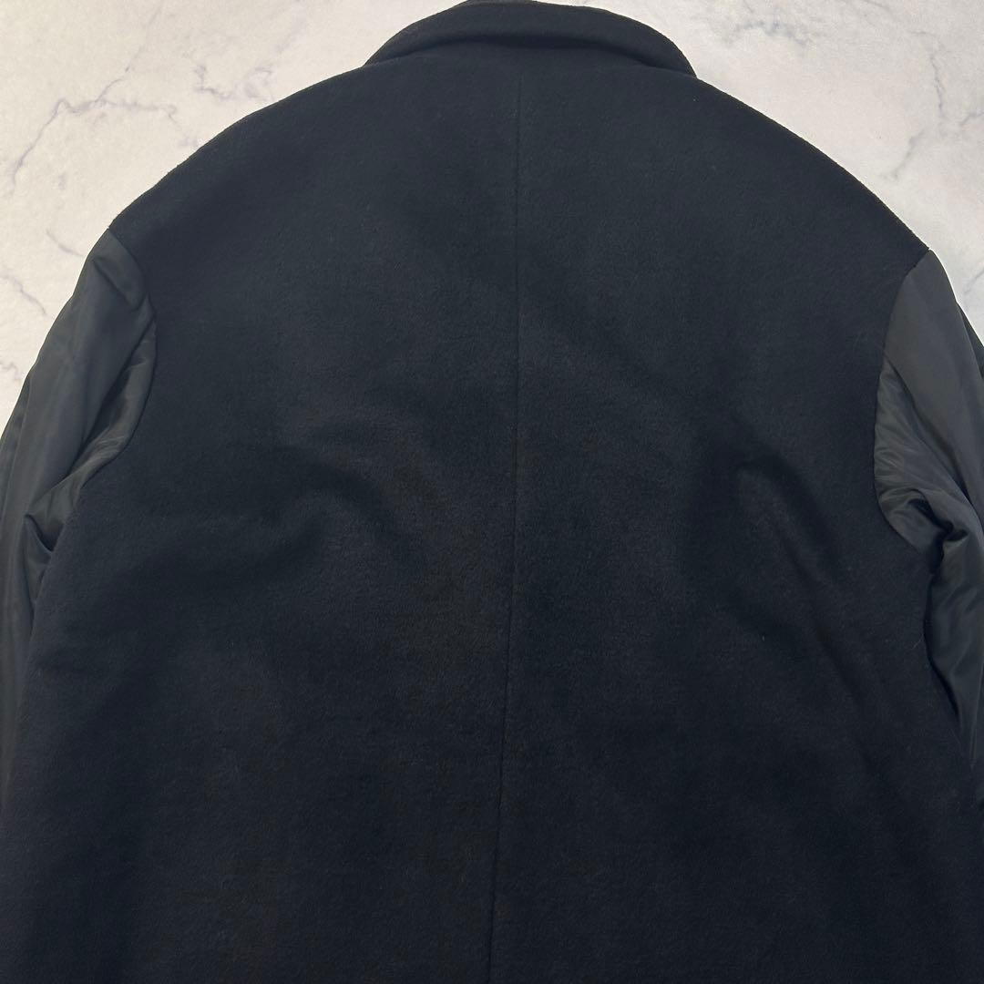 マイカアンドディール　ベスト付き袖切替　ウールチェスターコート