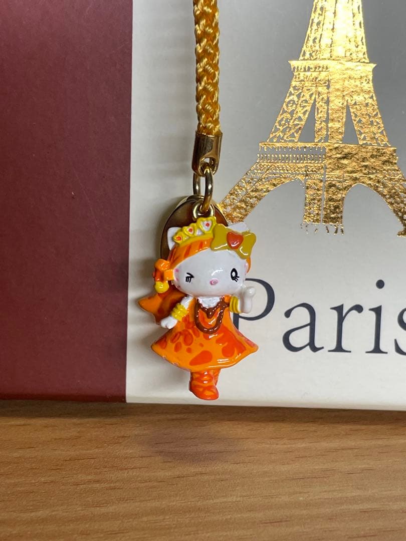 ユニバーサルスタジオ限定 ハローキティ 値付けストラップ オレンジ