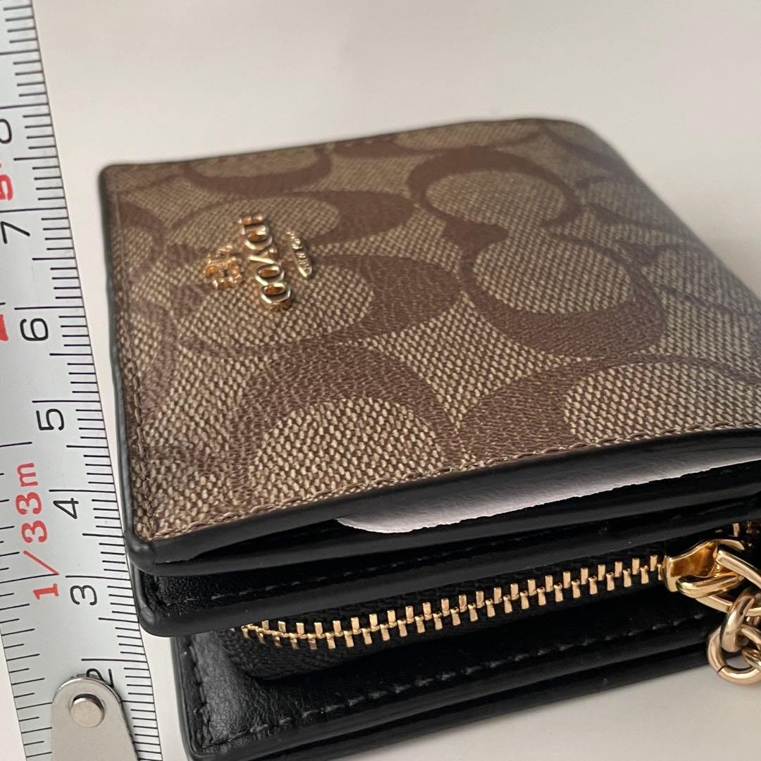 COACH コーチ スナップ折り財布 シグネチャー C3309 IMCBI