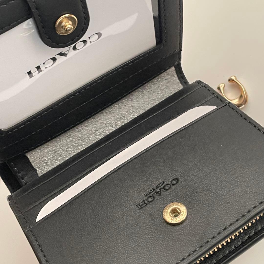 COACH コーチ スナップ折り財布 シグネチャー C3309 IMCBI
