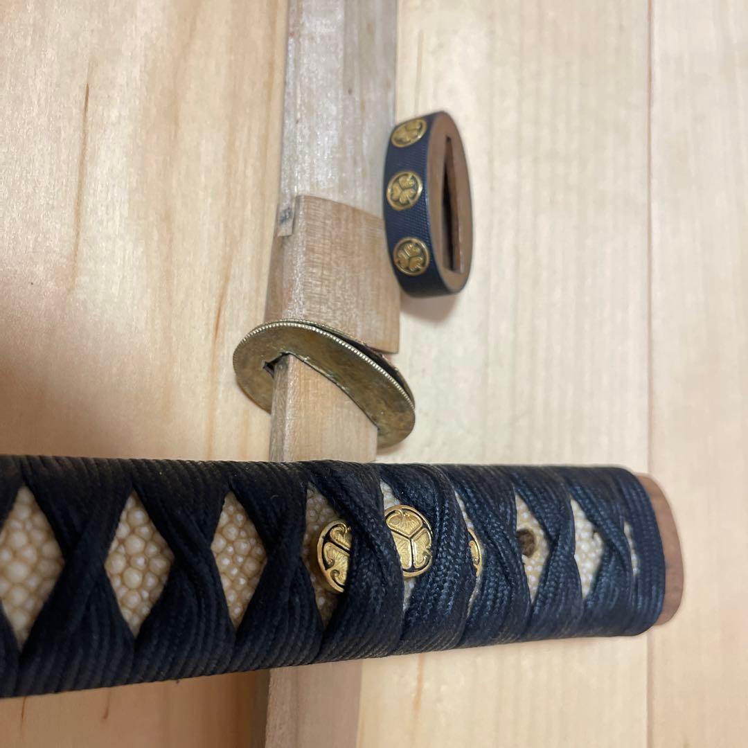 【GW期間特別価格】拵: 打刀拵　縁頭:葵紋　目貫葵紋　拵え