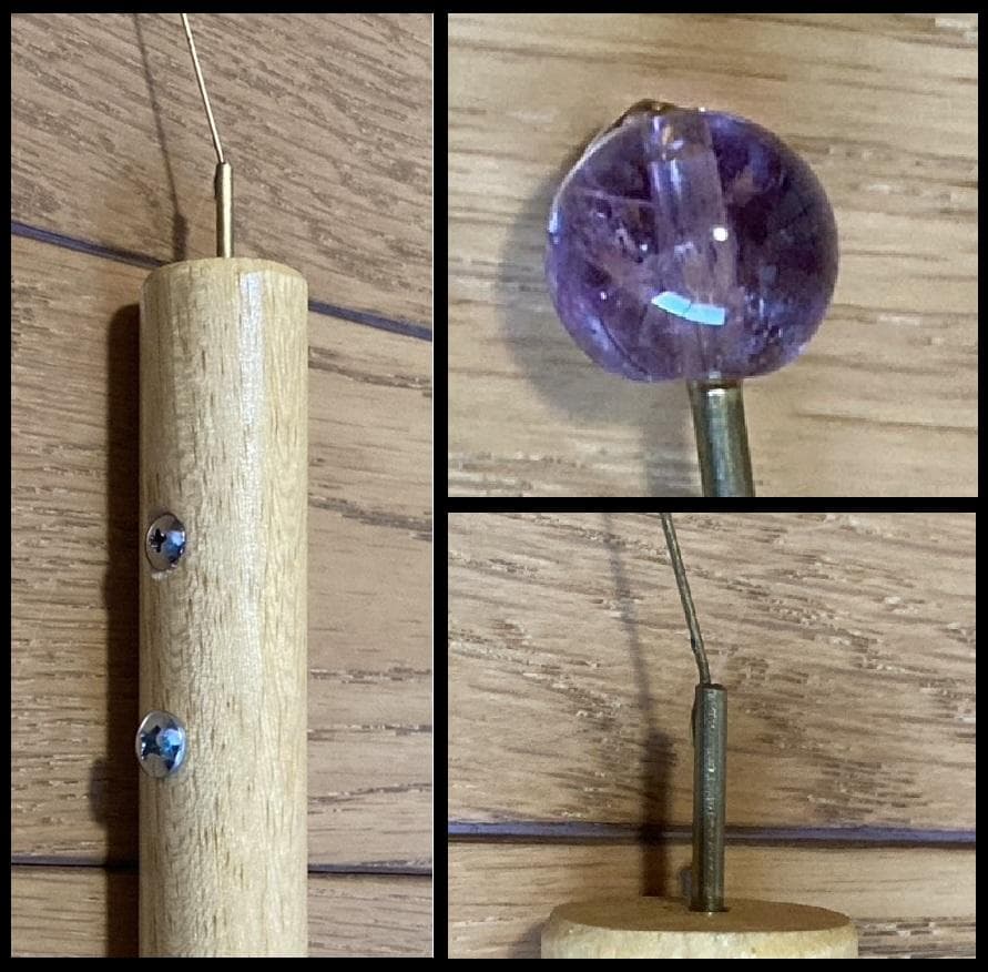 CMC波動共振センサー アメジスト ダウジングロッド フーチ ペンデュラム