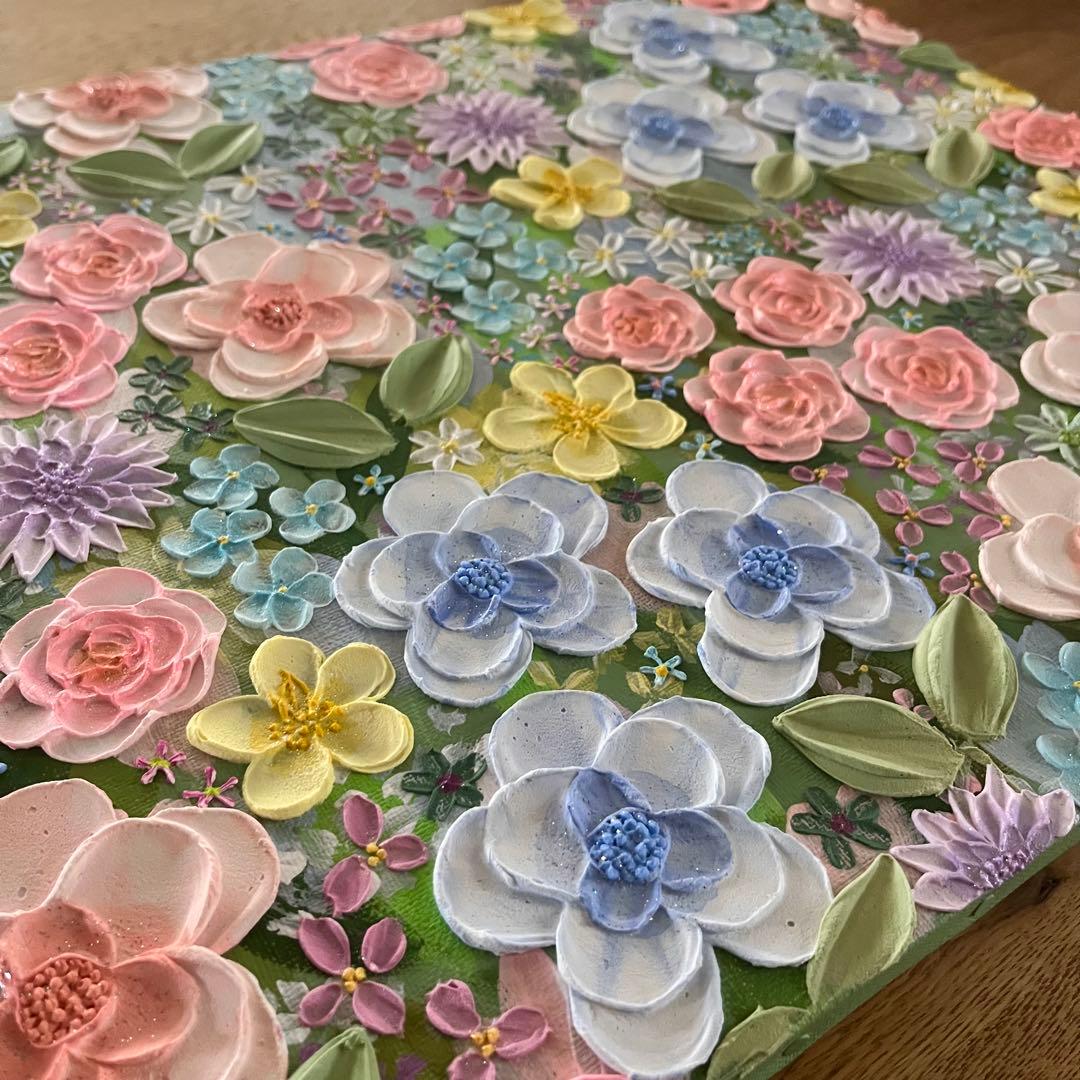 原画 フラワーアート 花の絵 花柄 ボタニカル 花図鑑　花 花