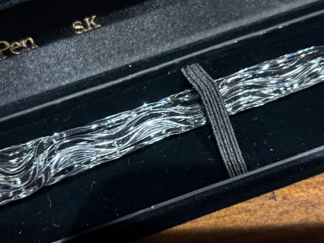 ガラスペン 炎 クリスタル 未使用