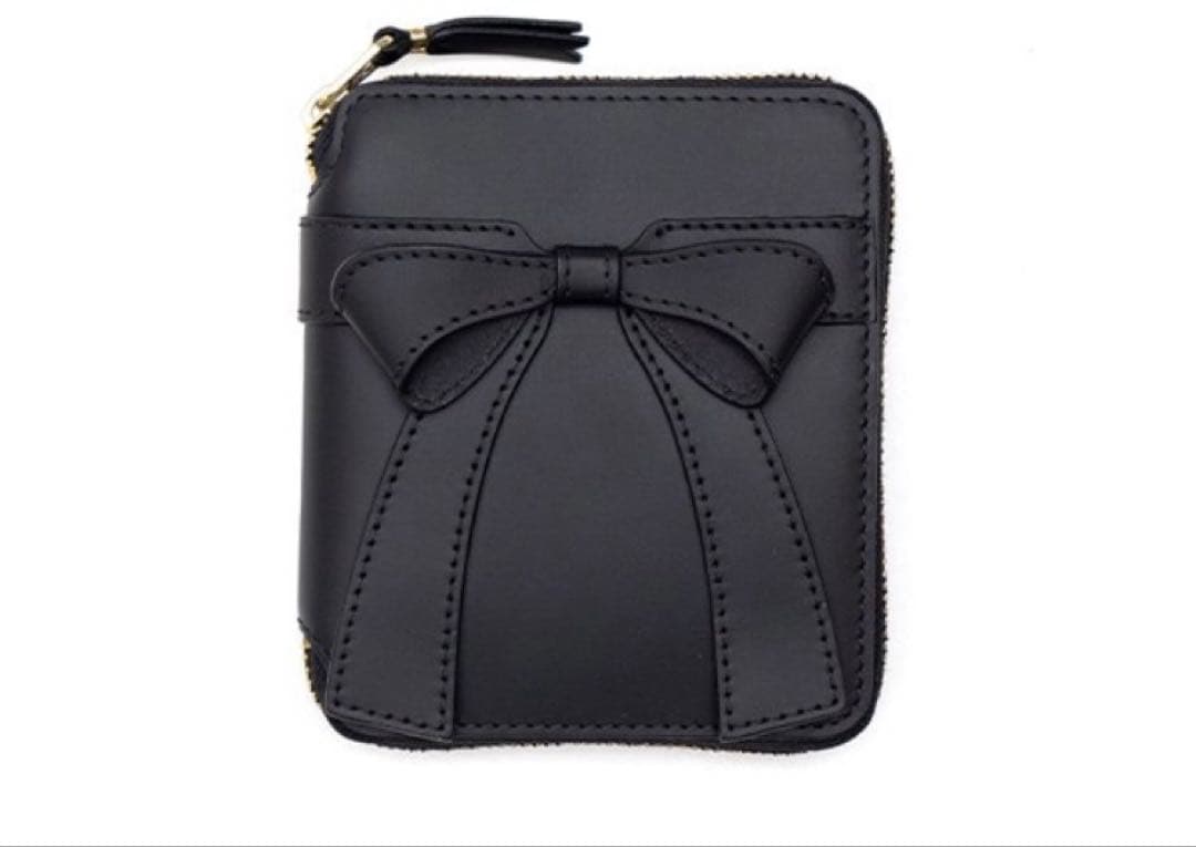 ☆コムデギャルソン ビッグ ボウ リボン 財布 ウォレット ブラック☆