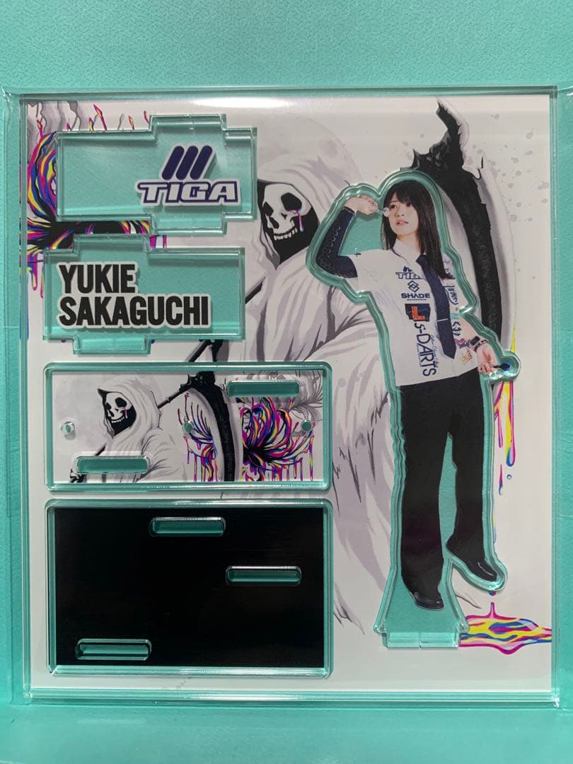 坂口優希恵選手　アクリルダーツスタンド