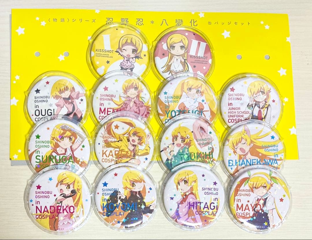 【希少品】　忍野忍　八変化　缶バッジ