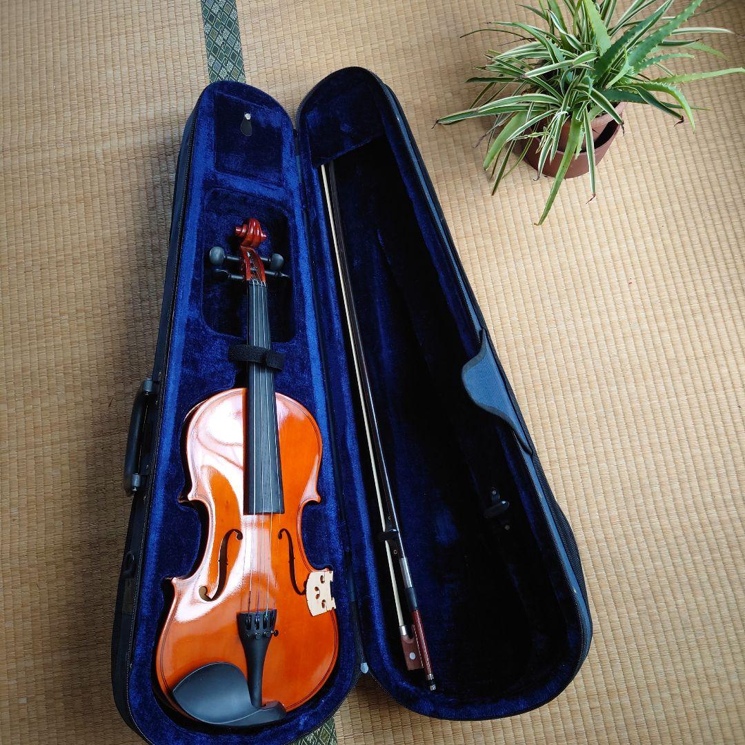 ◇ ノーブランド ヴァイオリン 4/4 ケース・弓付きの 3点セット