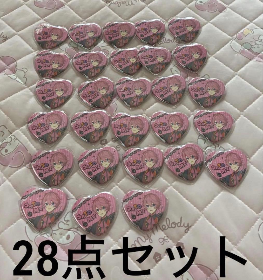 すとぷり さとみくん ハート缶バッジ 2022 等身ハロウィン 28点セット