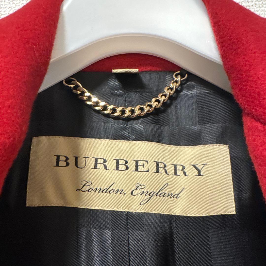 BURBERRY レッド チェスターコート UK6
