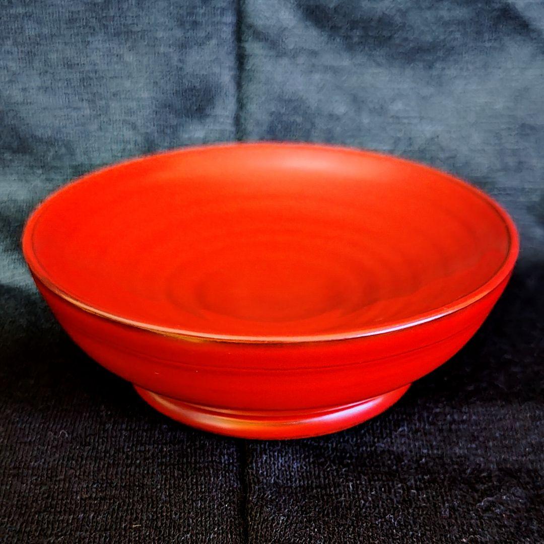 輪島塗 角偉三郎 朱塗 盃 一つ星 紙箱 共布 栞 人間国宝 名工