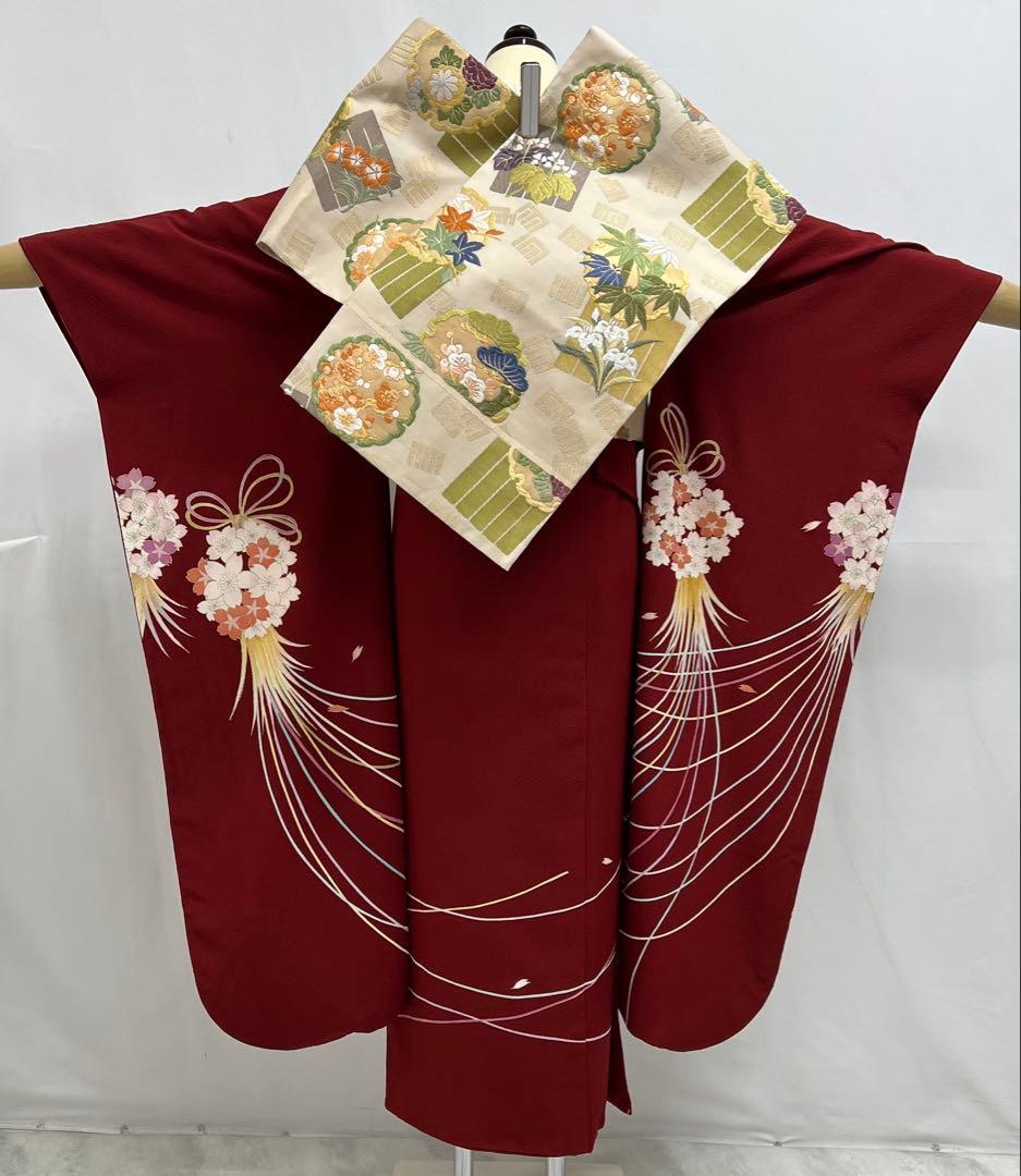 パーティー　成人式　振り袖　フルセット　長襦袢付　金彩加工　530