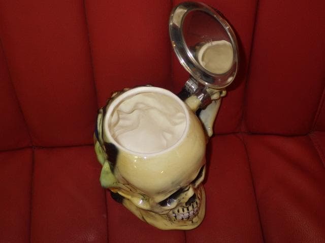 デビル★スカル★タンカード★ツーフェイス★悪魔★置物★髑髏★ビアマグ★ビンテージ