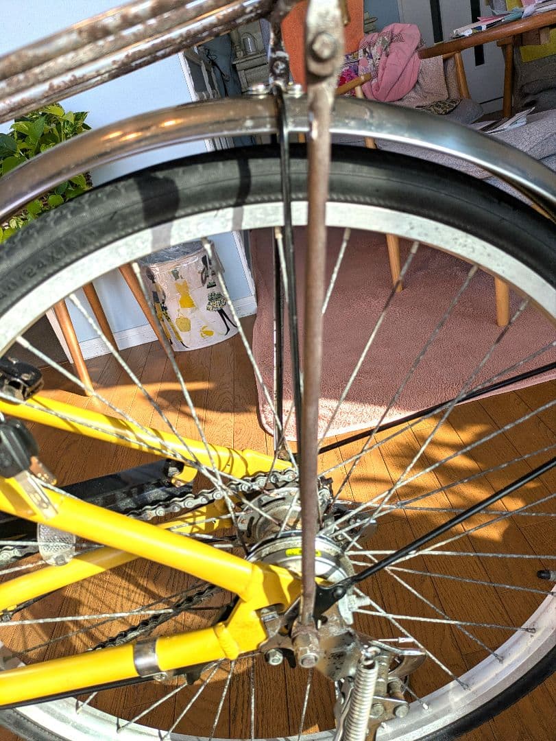 電動アシスト自転車 シティタイプ イエロー