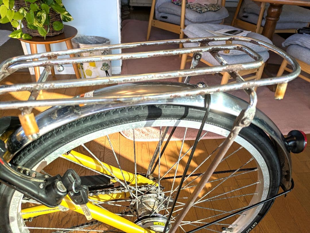 電動アシスト自転車 シティタイプ イエロー