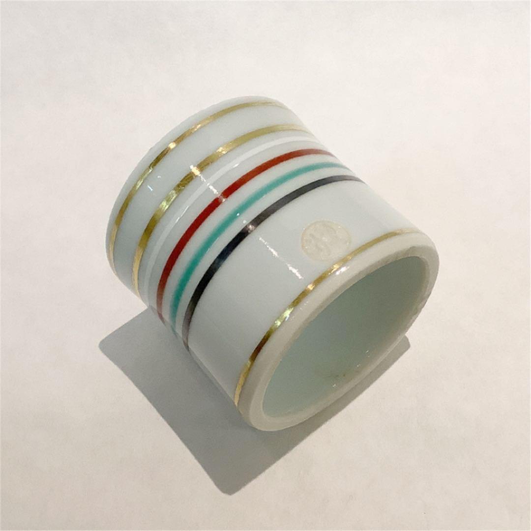 【茶道具】真葛宮川香斎作 五彩蓋置