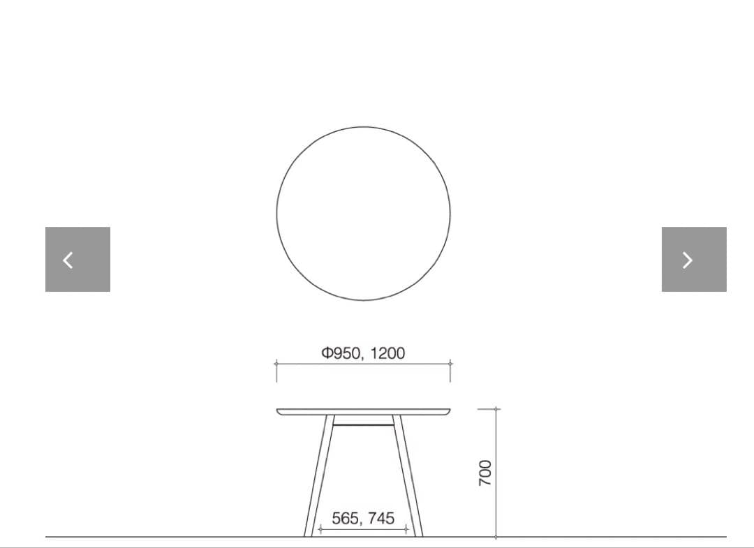 ダイニングテーブル　yamanamiYT2