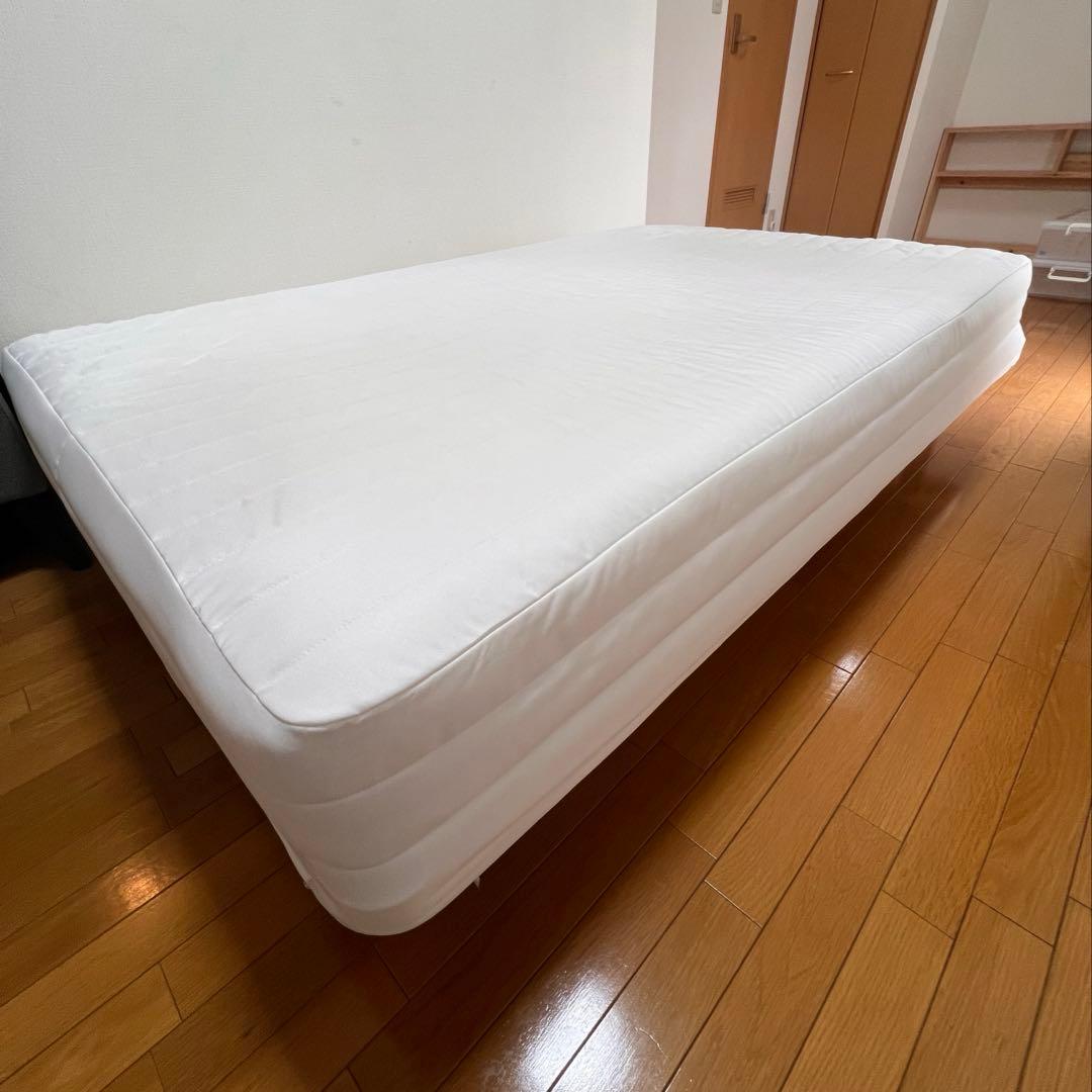 3/29(土)まで【送料無料】無印良品セミダブル脚付きマットレス ベッド脚20㎝