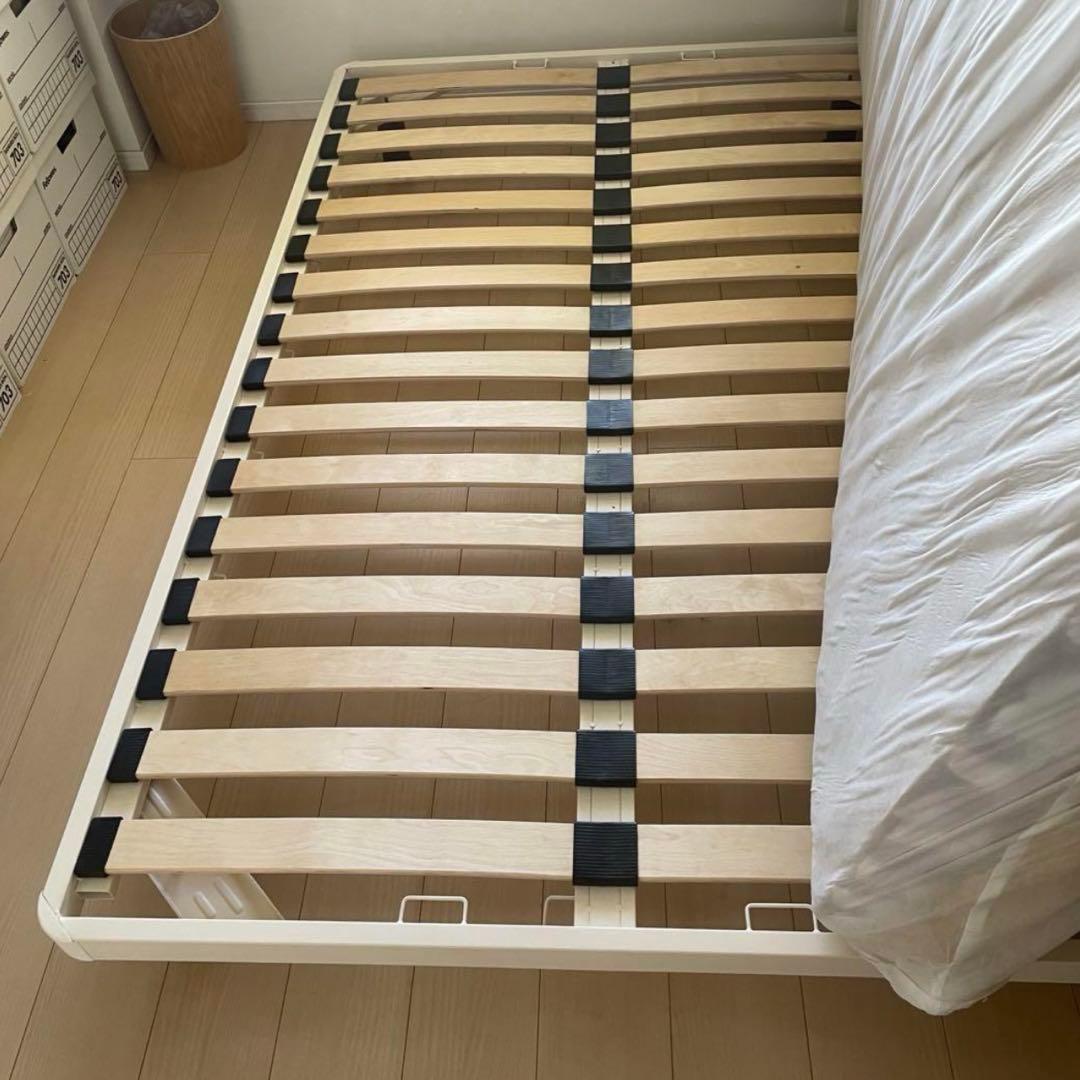 3/29(土)まで【送料無料】無印良品セミダブル脚付きマットレス ベッド脚20㎝