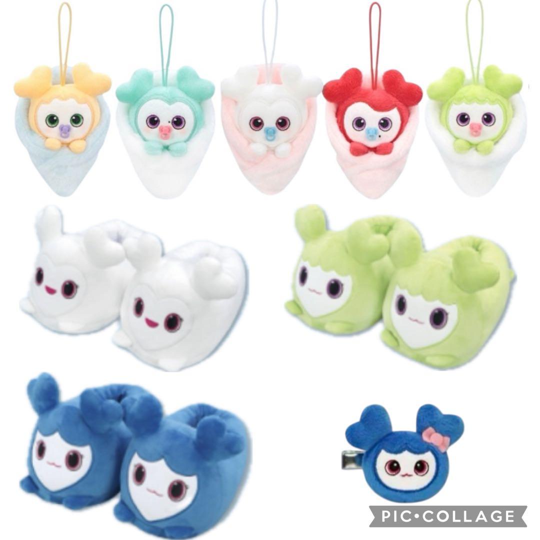 TWICE LOVELYS おくるみマスコット スリッパ ヘアクリップ