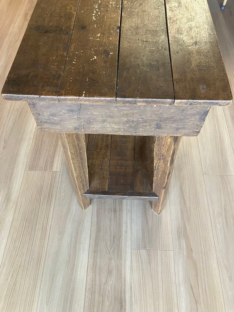 ウッド製サイドテーブル 引き出し付き