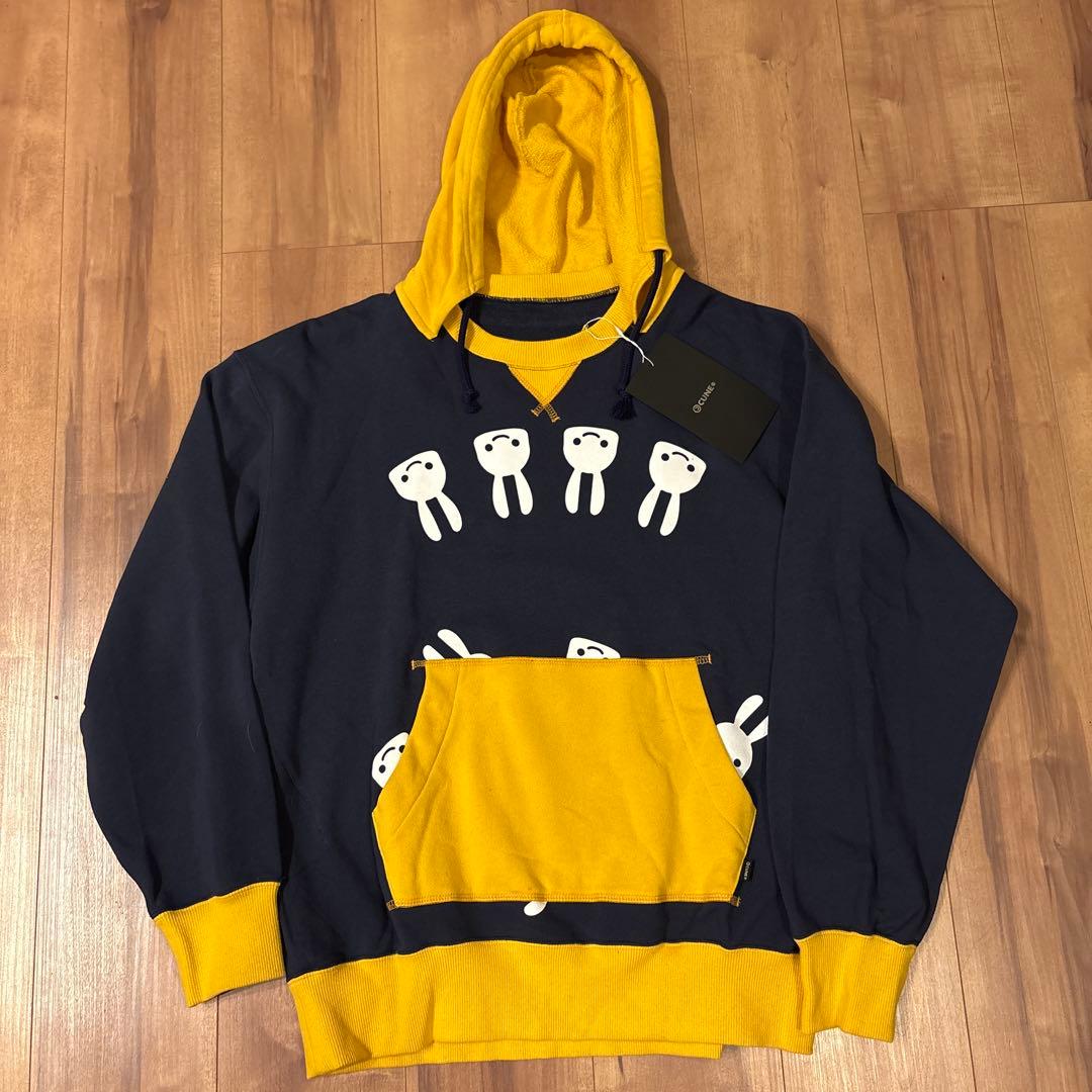 タグ付き　cune 後付パーカー　後付けパーカー