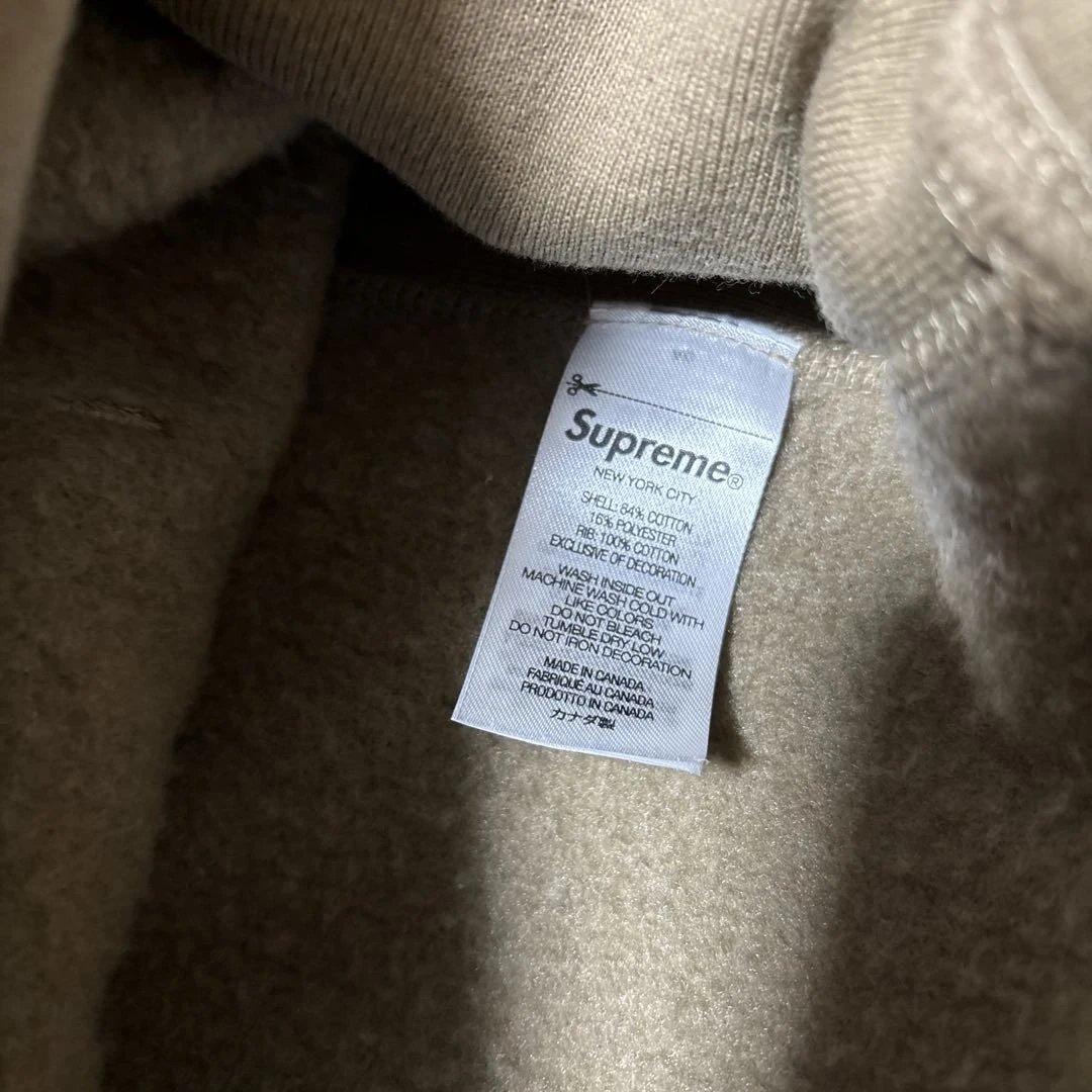 シュプリーム ボックス ロゴ フーディー \"ダーク サンド\" (23FW)