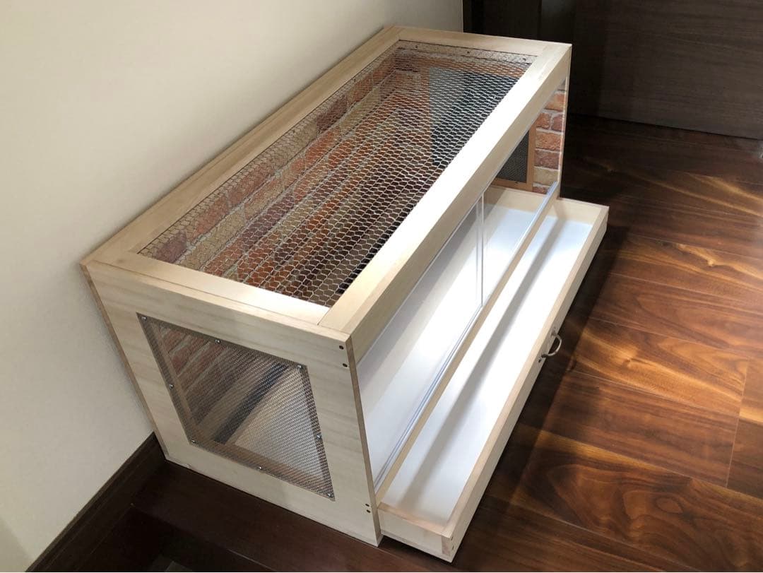 新品未使用　木製ケージ　ハリネズミ　ハムスター　小動物　爬虫類　両生類