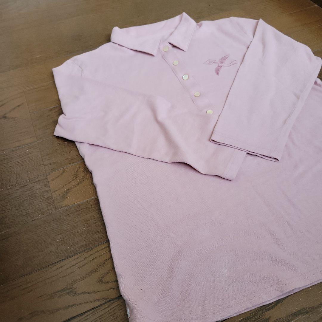 マドモアゼルノンノン　美品試着のみ刺繍入りポロシャツ