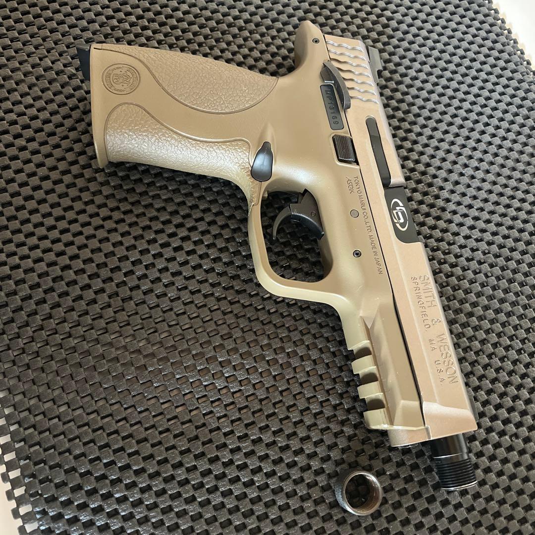 東京マルイ M&P9 Vカスタム PC ポート付きアウターバレル デトネーター