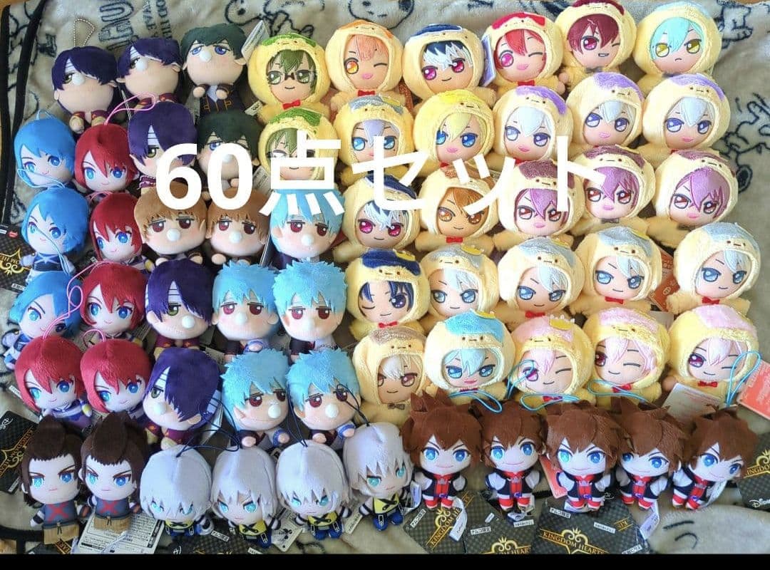 アニメ　ぬいぐるみ　まとめ売り　60点セット