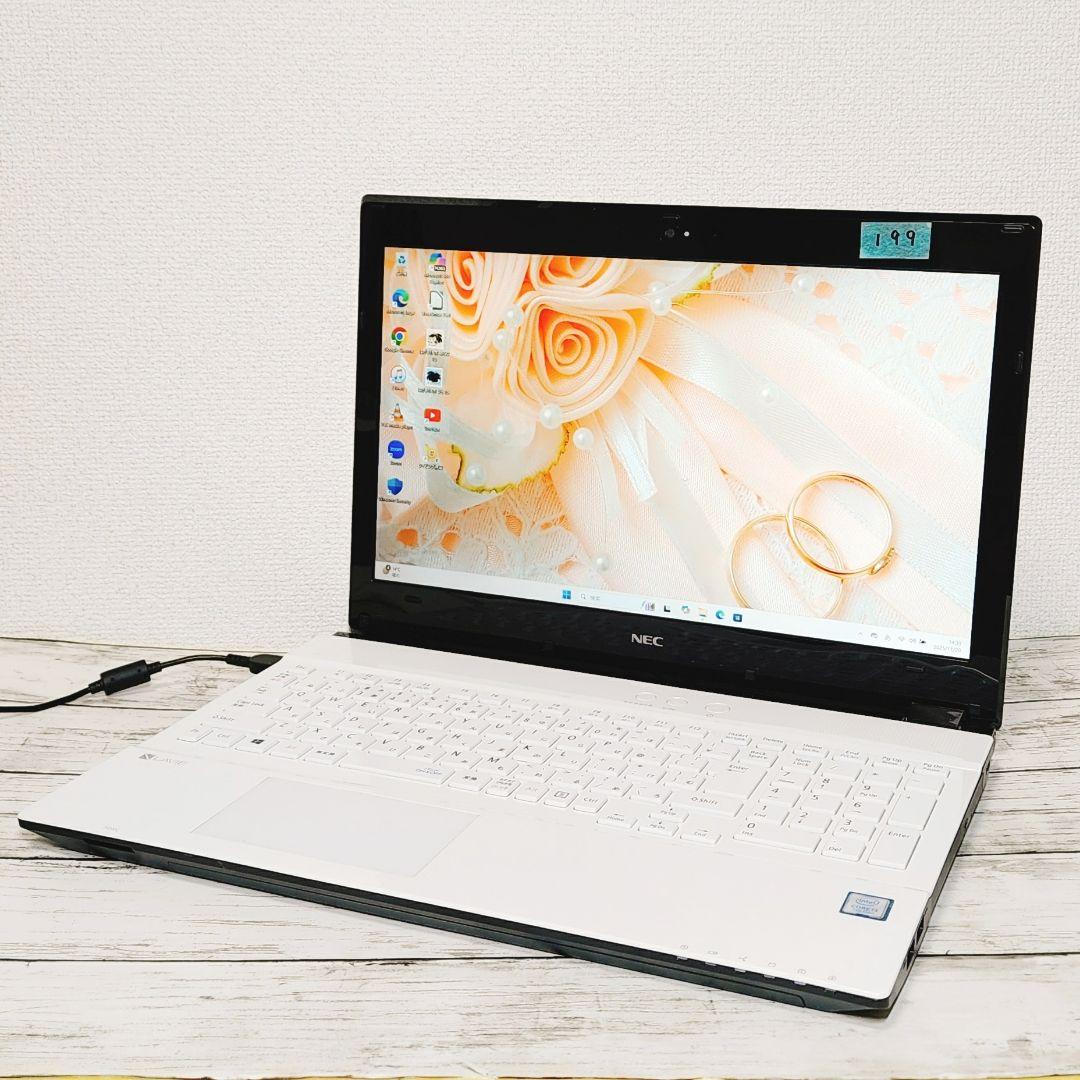 美品♡LAVIE大画面ノートパソコン カメラ DVD テンキー付 バッテリーOK