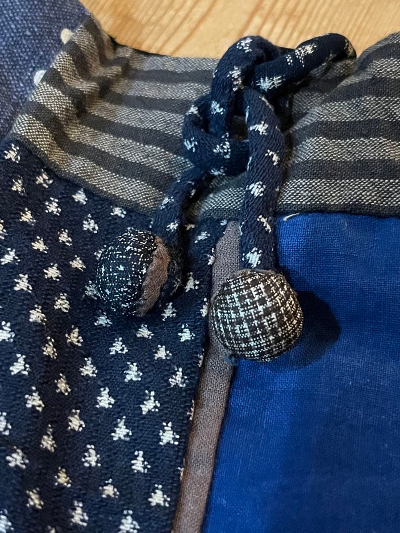 藍染　デニム古布リメイク　ハンドメイド刺し子　トートバッグ　ポーチまとめ売り5個