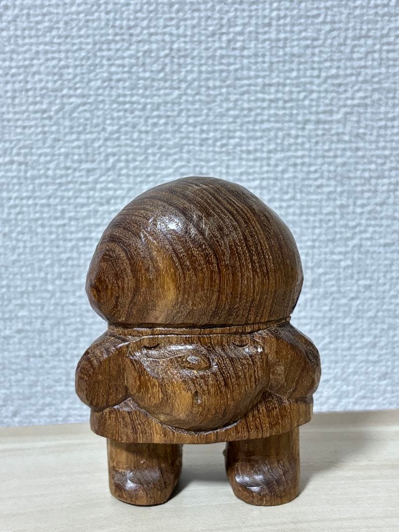 【希少】　木彫り　あとぐちさん作品　コロポックルの女の子