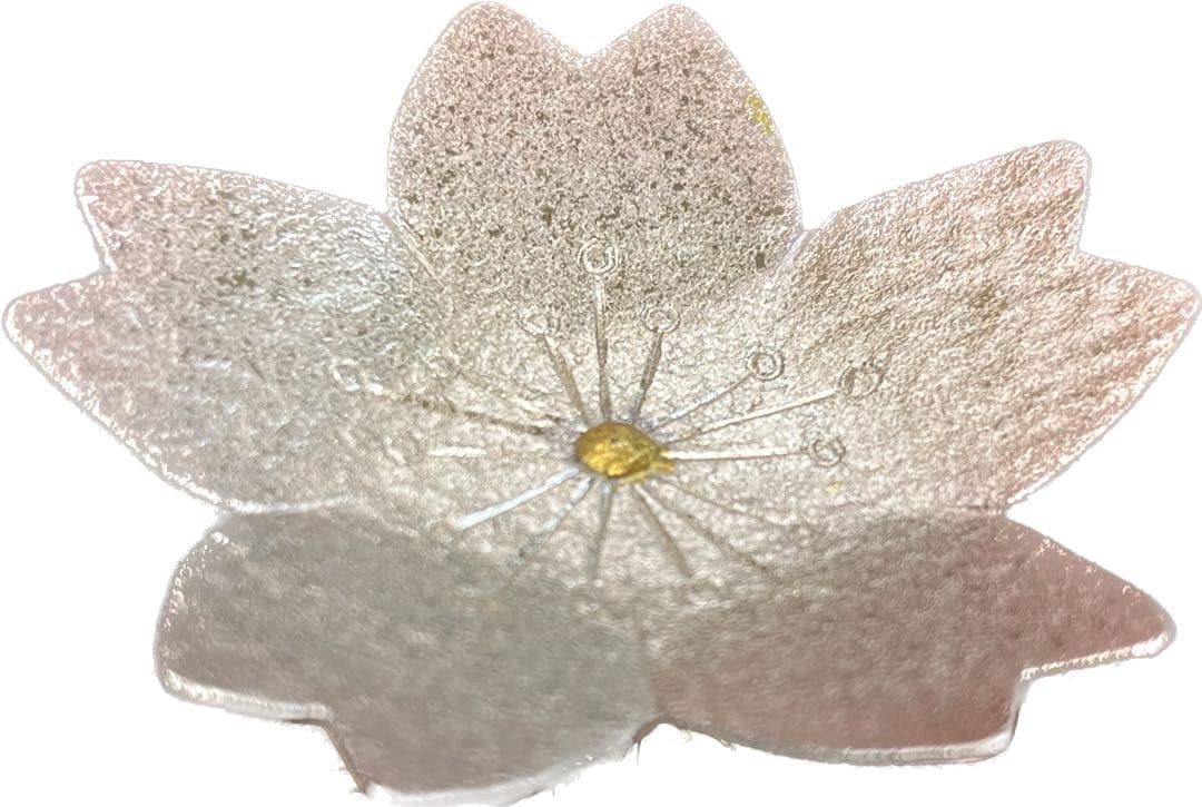 蓋置　モール　流水に桜　茶道具