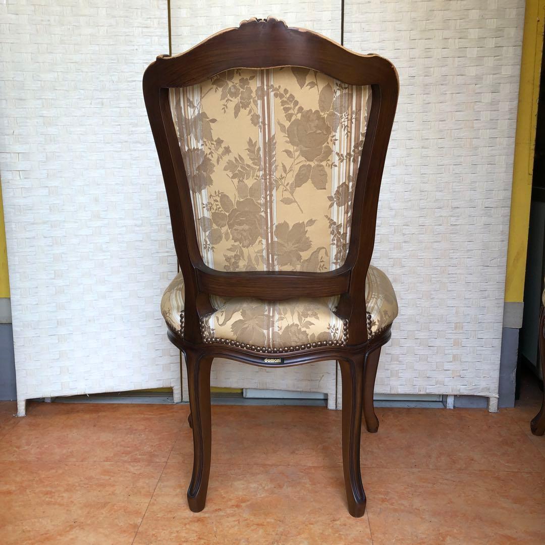 あ2 domani カリモク 椅子 ルイ15世 猫脚 アンティーク 2脚