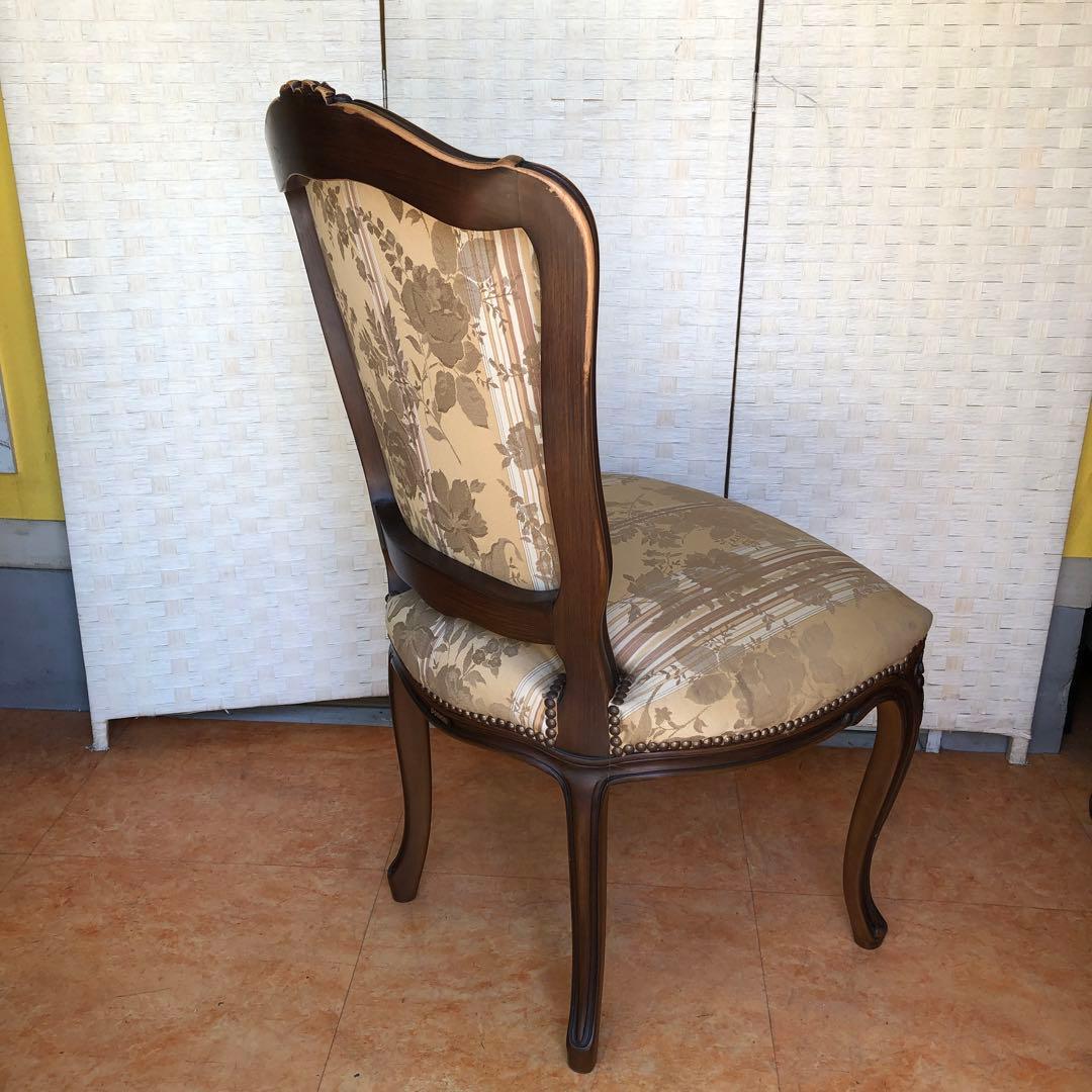 あ2 domani カリモク 椅子 ルイ15世 猫脚 アンティーク 2脚