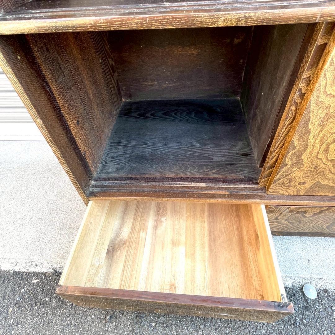 昭和レトロ 茶箪笥 茶棚 飾り棚 キャビネット 和モダン アンティーク