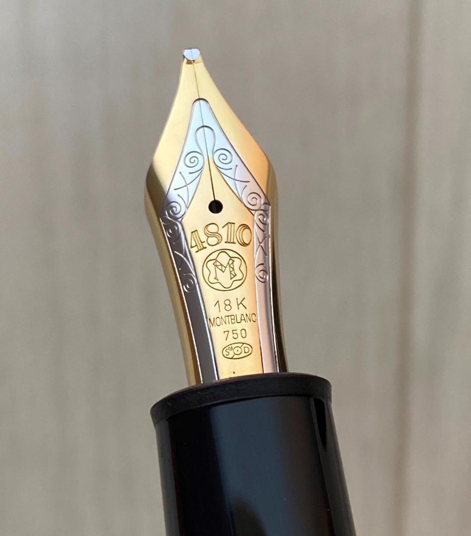 未使用に近い モンブラン 149 18K (BB) 極太字750 万年筆 インク