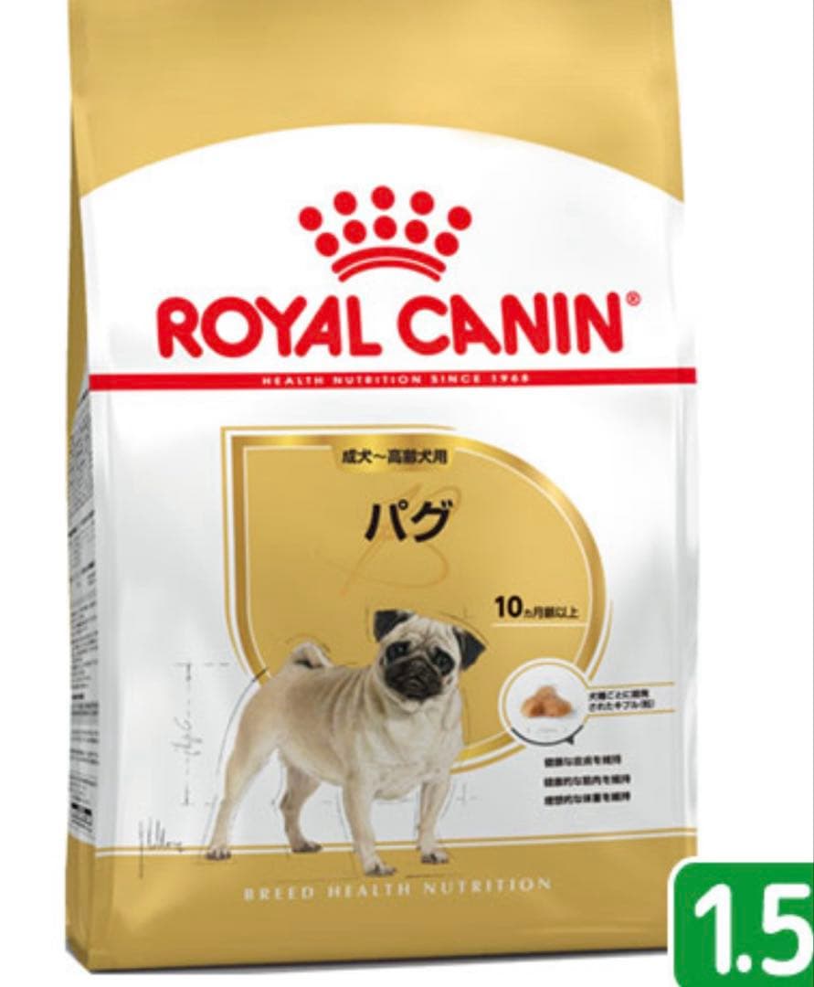  CANIN パグ用 ドライフード　1.5×4袋