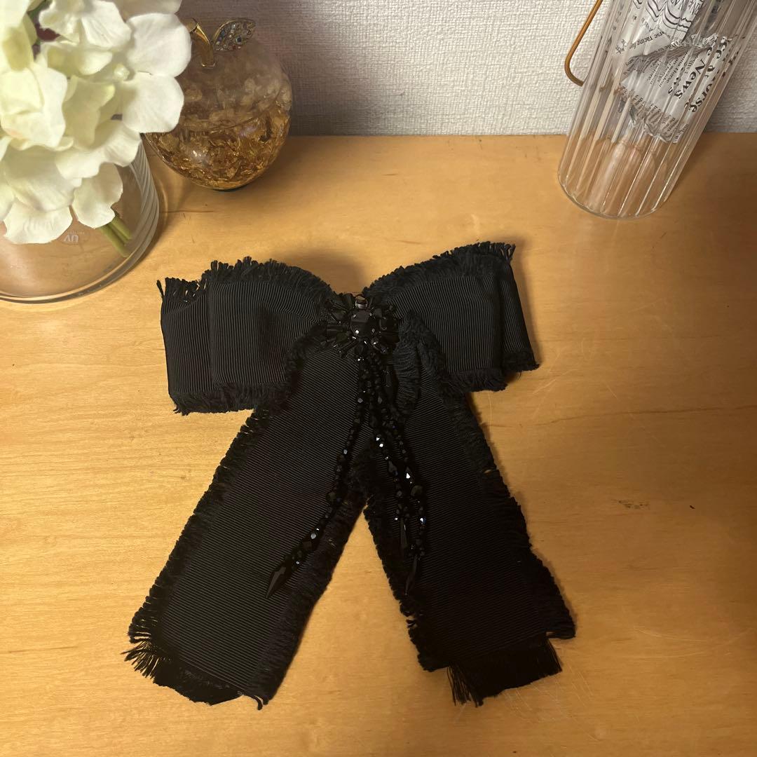 る*る様 GUCCIグログランスリボンブローチ美品