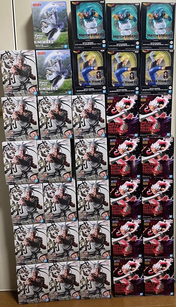 ネテロ、ルフィ　ギア5、ナルト　君麻呂、人造人間18号　マイティマスク　34個