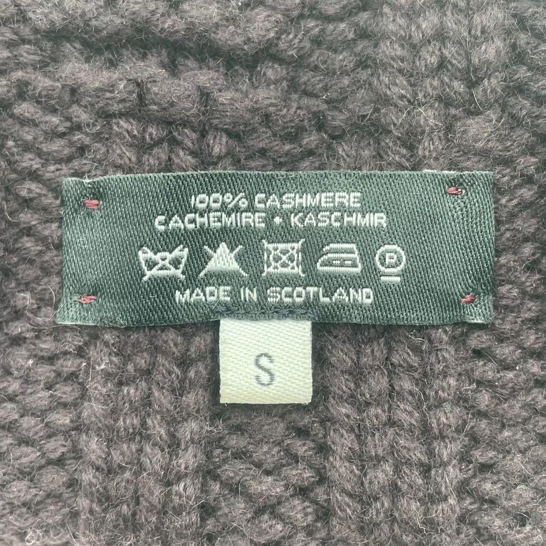 極美品　エルメス　ニット帽　ビーニー　カシミヤ100% H柄　ボルドー　S