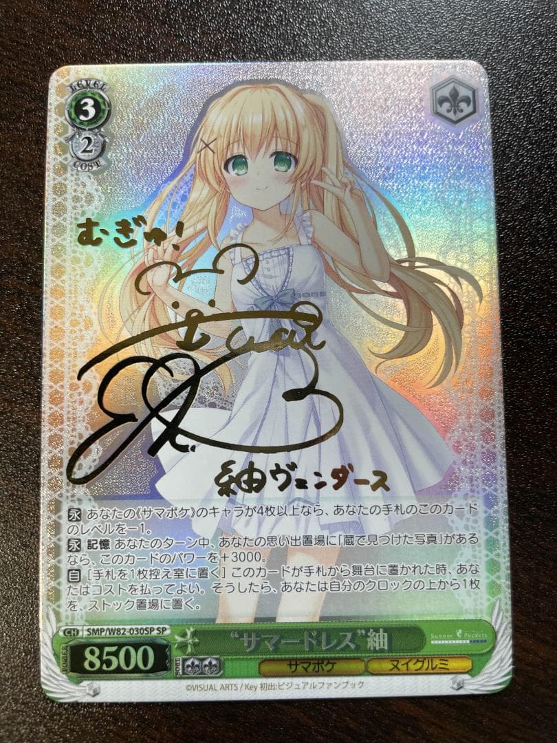 ヴァイスシュヴァルツ　SP　サマードレス 紬　サイン