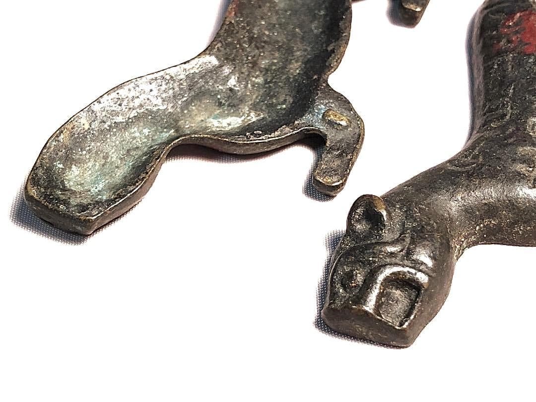 【 虎形割符 　明～清朝期 】 　倣古春秋戦国時代兵符　中華古玩