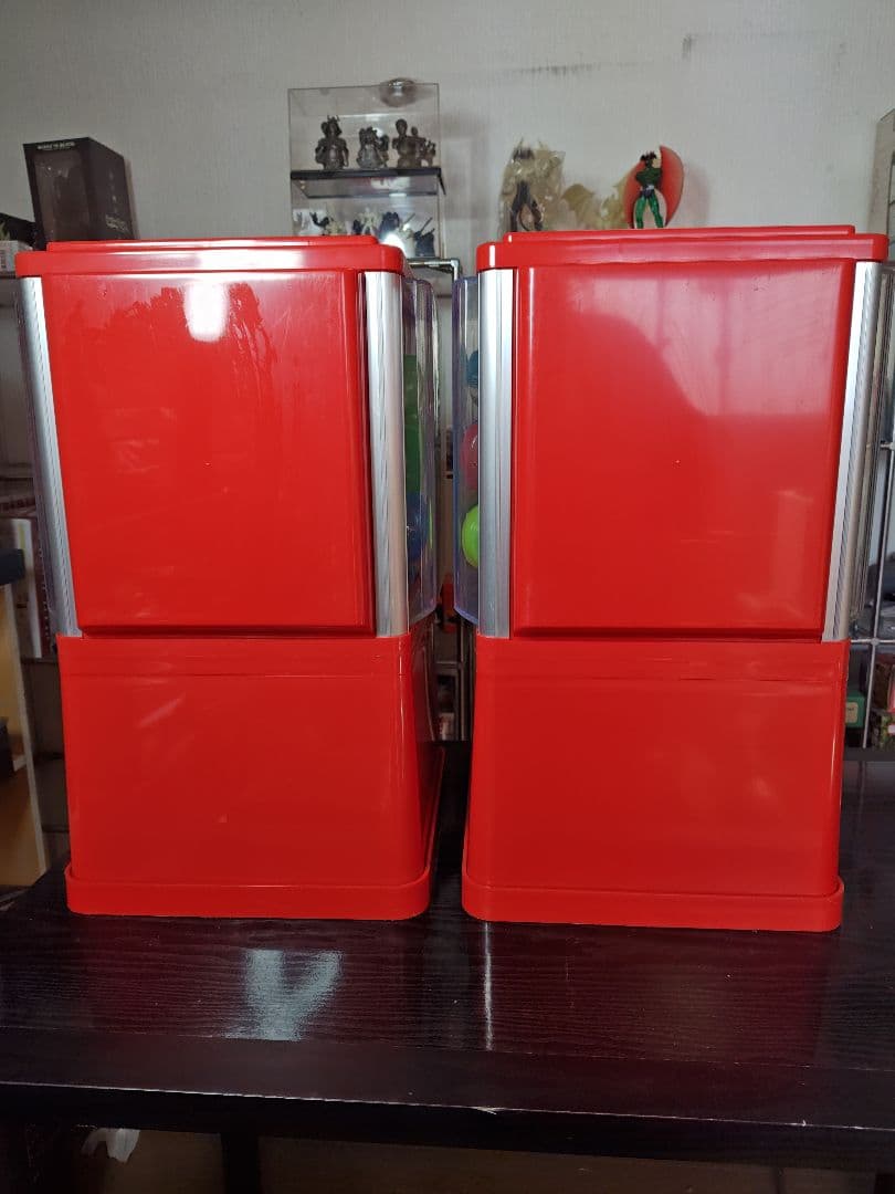 赤い ガチャガチャ本体 2台セット 他でも販売中