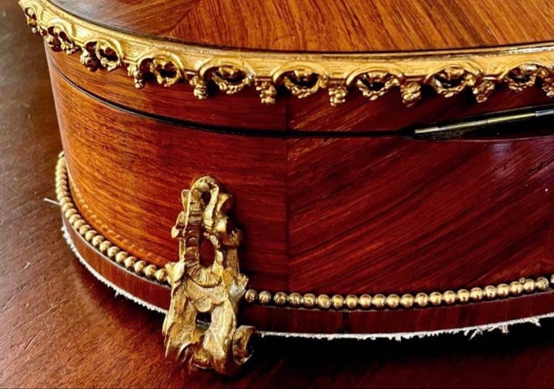 豪華　19世紀 アンティーク ジュエリーボックス　フランス　木箱　木製　宝石箱