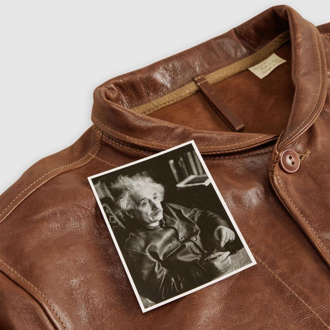 リーバイスアインシュタインモデル革ジャンMサイズ世界限定500/486