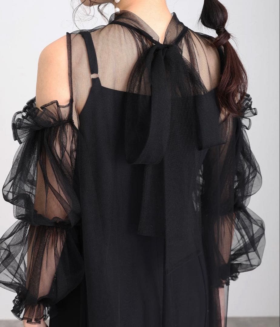 パーティードレス　オケージョンドレス　ブラック